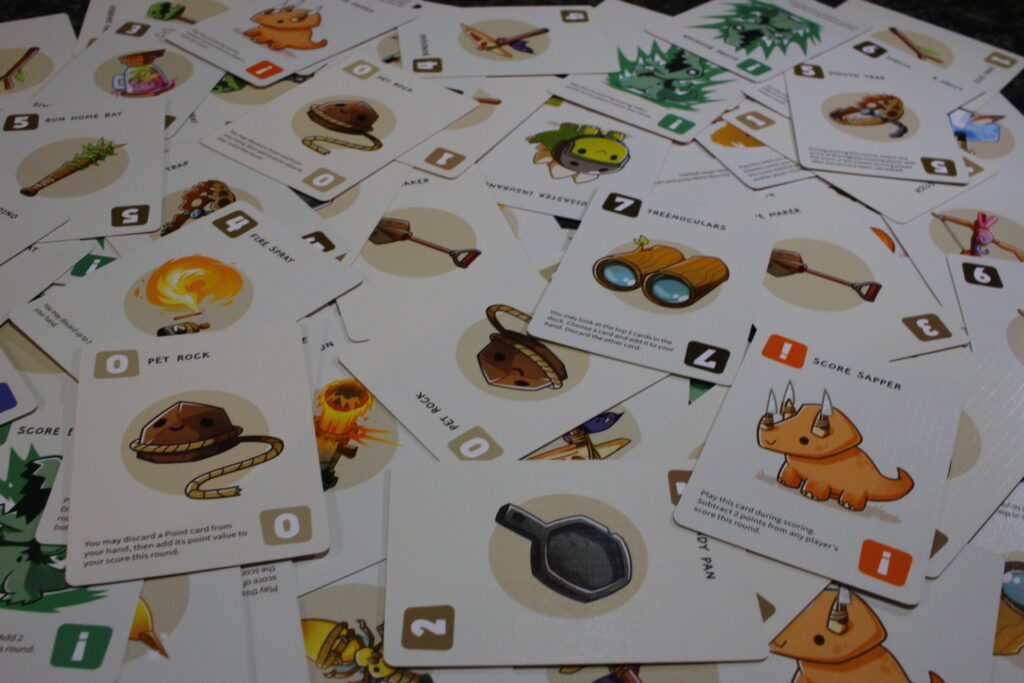 the weapsons cards for Happy Little Dinosuards