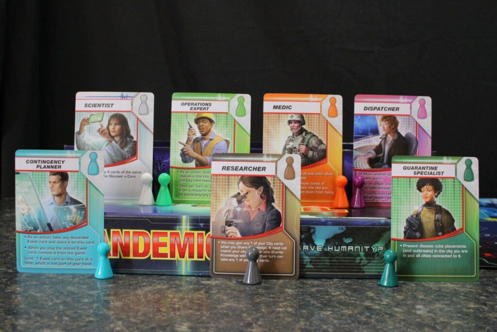 Pandemic board game Characters