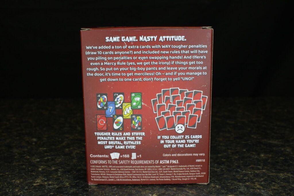 UNO: Show 'Em No Mercy, brief description with new cards displayed