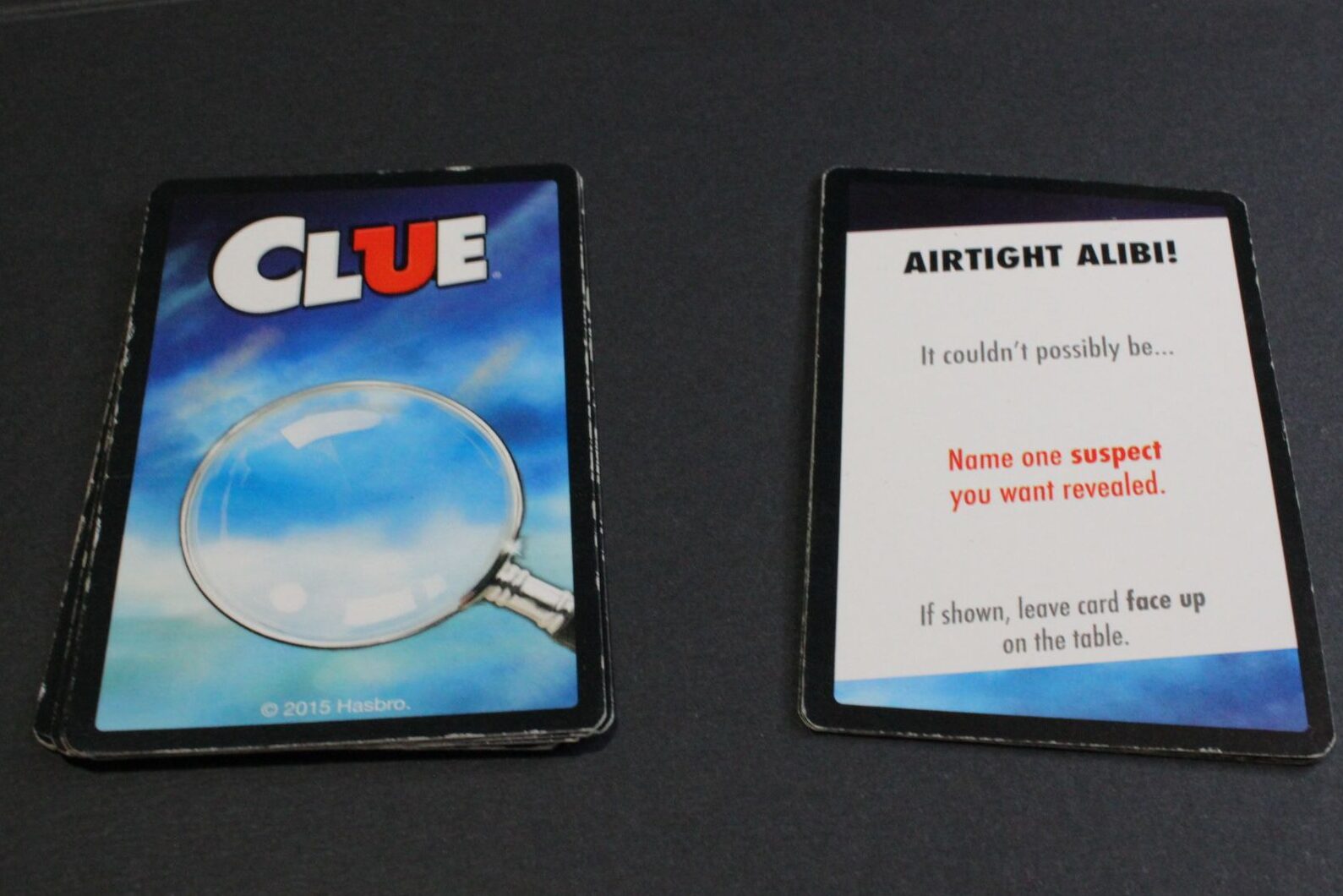 CLUE CLUE CARDS