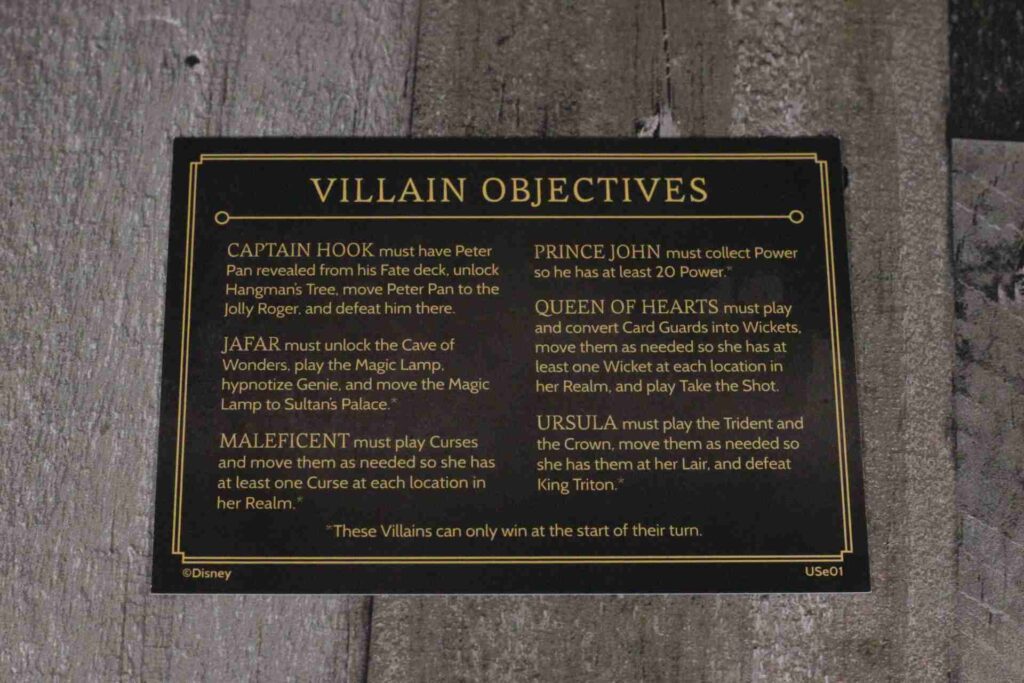 Disney Villainous - Villain Objectives