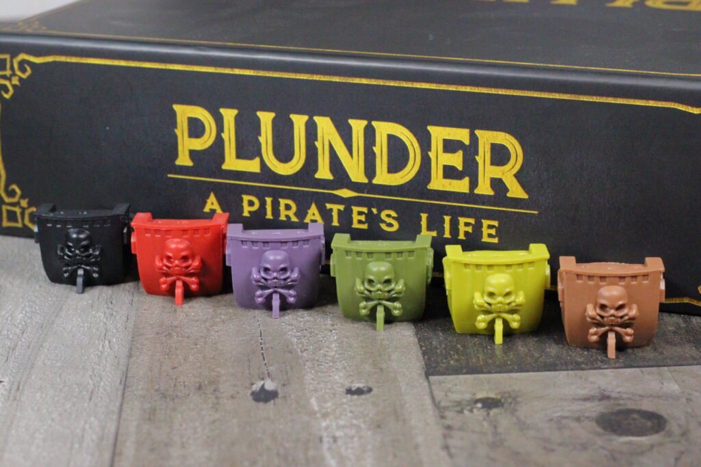 Plunder A Pirate's Life - game pieces